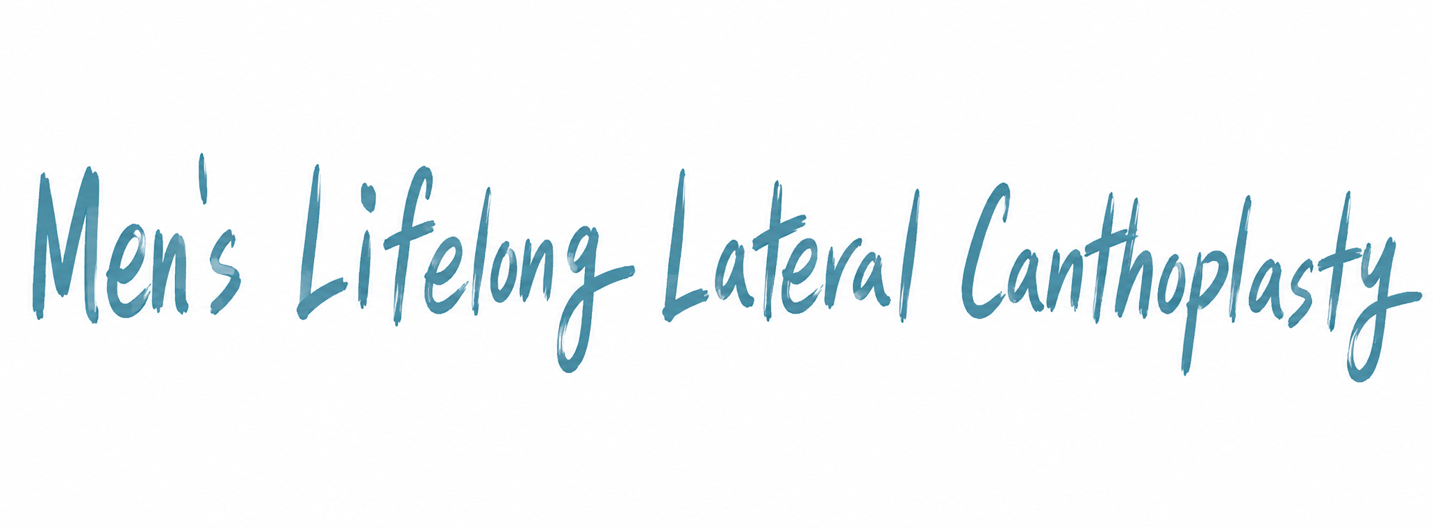 Men's Lifelong Lateral Canthoplasty